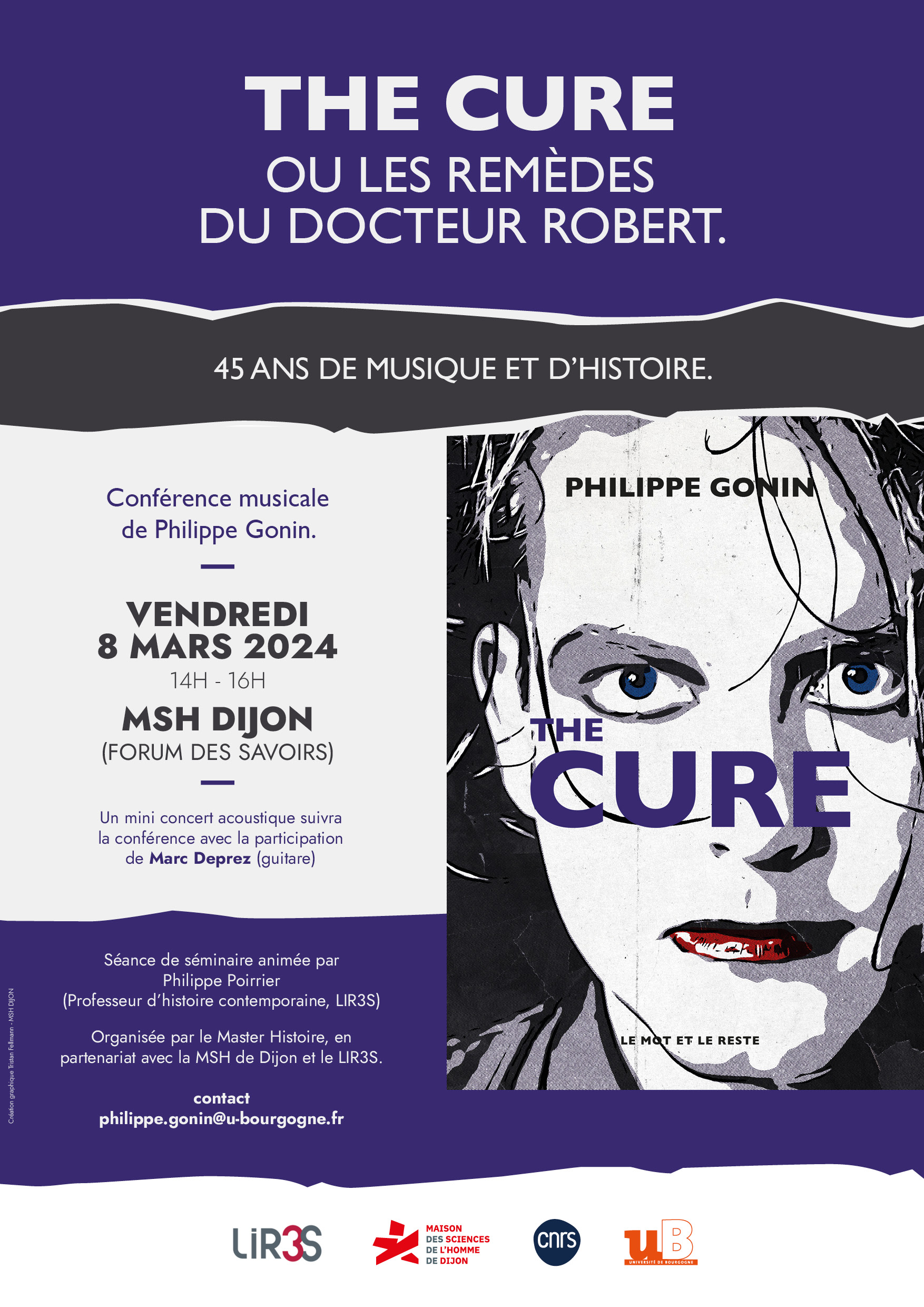 Conférence musicale de Philippe Gonin : The Cure