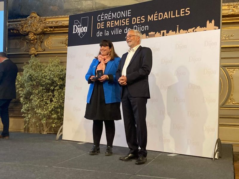 Clémentine Hugol-Gential récompensée à la Cérémonie de remise des médailles de la ville de Dijon